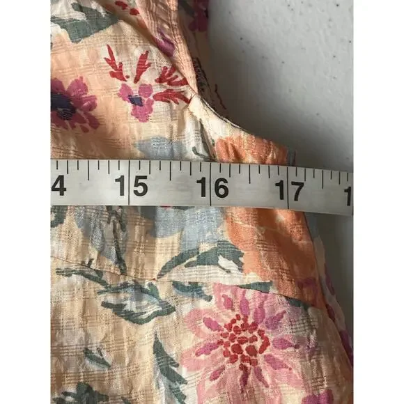 Ann Taylor LOFT Pink Champagne Floral Flutter Sleeve Mini Dress Size X-Small NWT - Picture 8 of 10